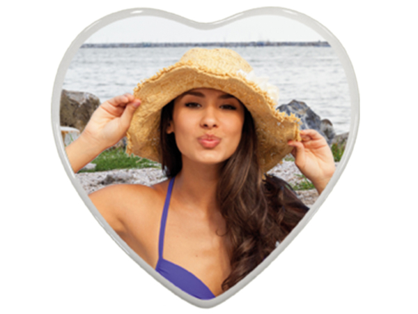 Porzellanfoto herzförmig