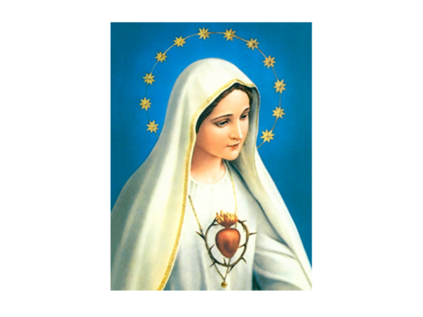 Porzellanfoto mit der heiligen Maria