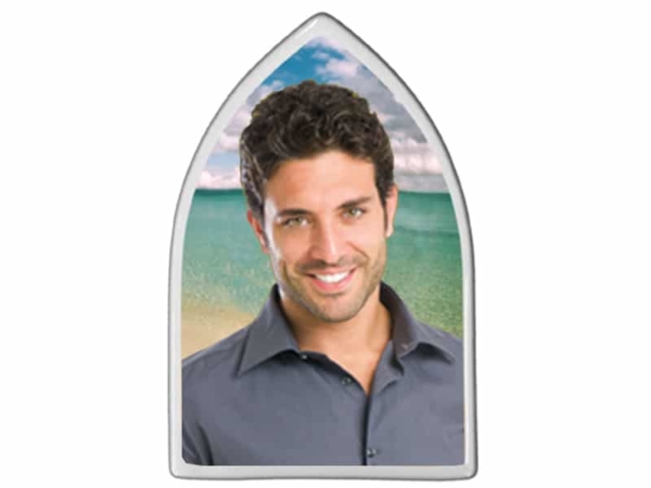 Porzellanfoto mit Spitz