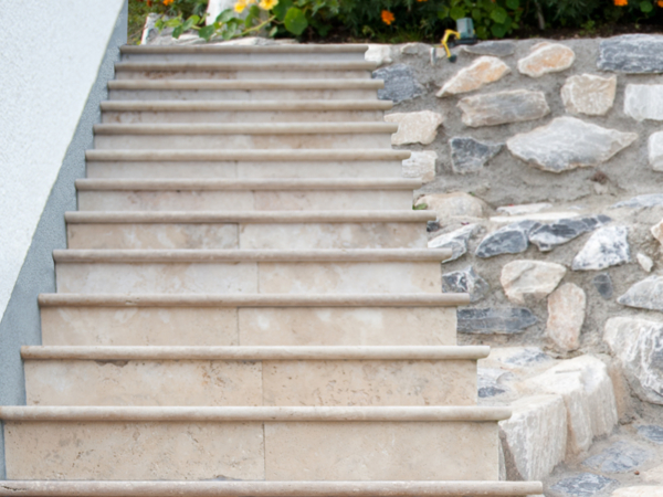 Sunset - Travertin, Trittstufen